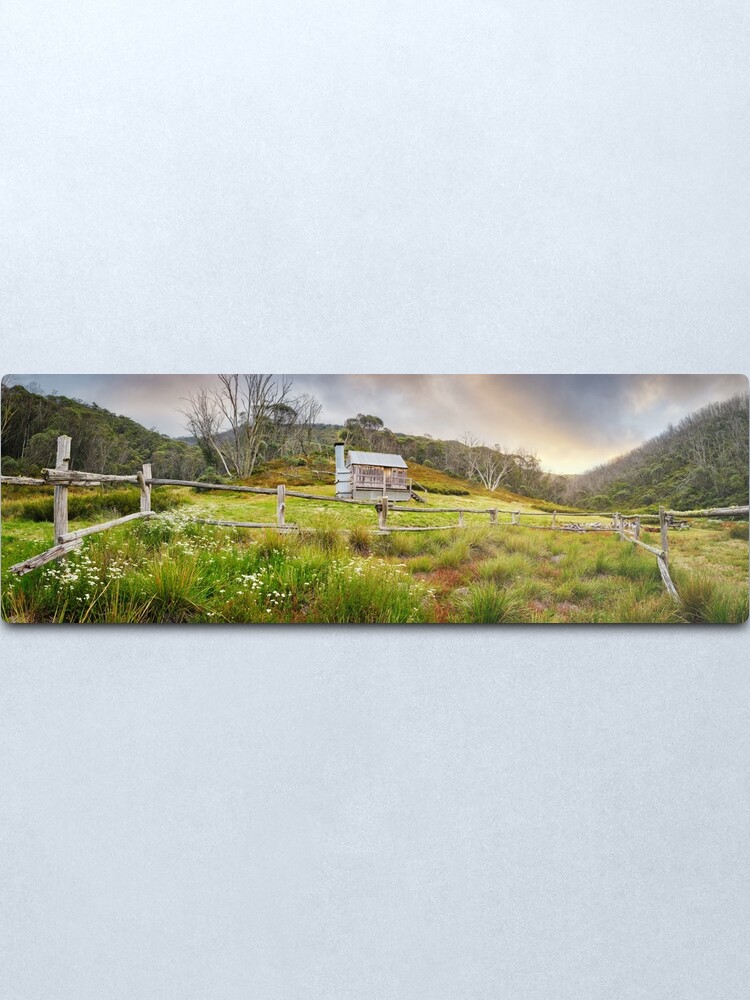 Alternate view of Silver Brumby Hut, Mt Hotham, Victoria, Australia Metal Print