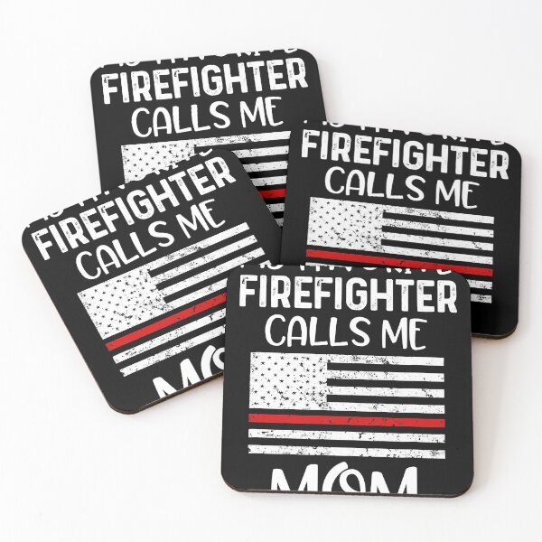 Item preview, My Favorite Firefighter Calls Me Mom Thin Red Line Gift designed and sold by osborange.