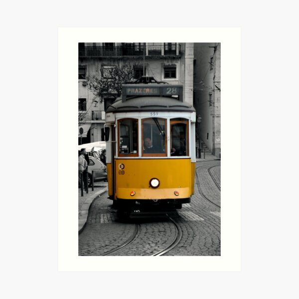Tram 28 Lisbon Portugal Art Print