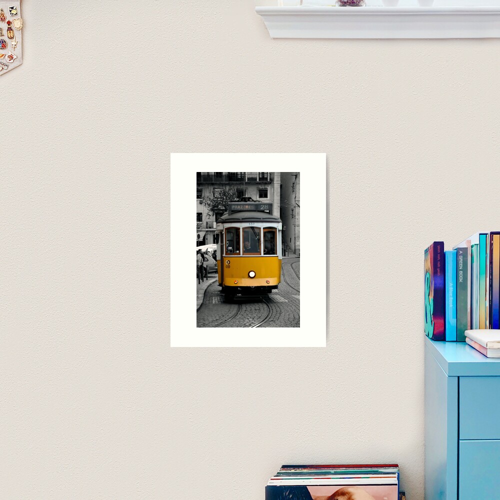 Tram 28 Lisbon Portugal Art Print