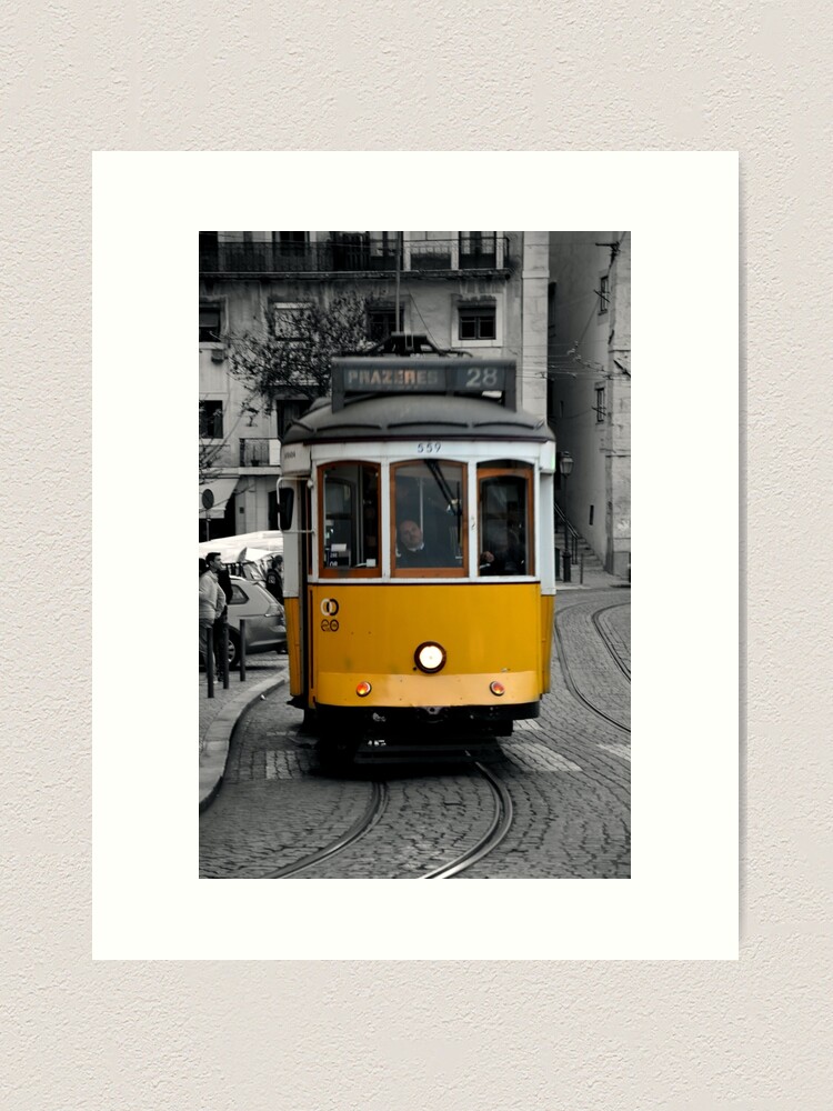 Alternate view of Tram 28 Lisbon Portugal Art Print