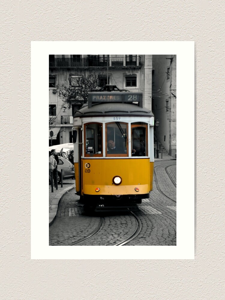 Alternate view of Tram 28 Lisbon Portugal Art Print