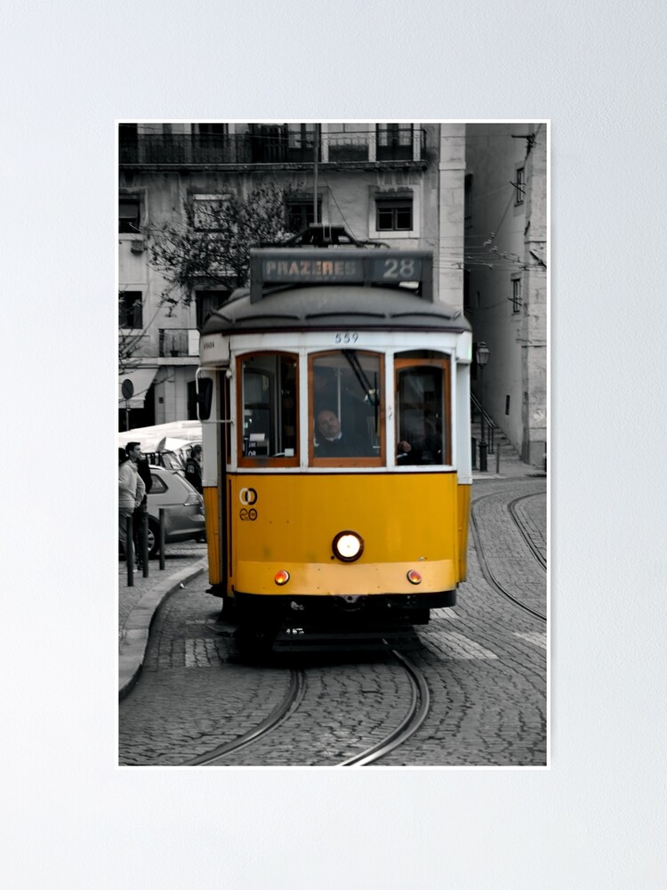 Alternate view of Tram 28 Lisbon Portugal Poster