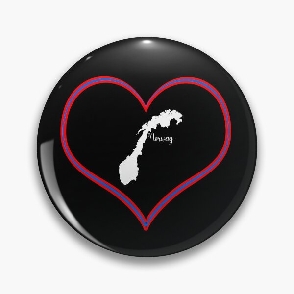 Item preview, Black heart map Norway designed and sold by Astralia.