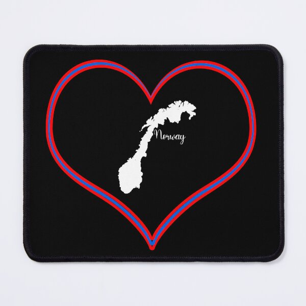 Item preview, Black heart map Norway designed and sold by Astralia.