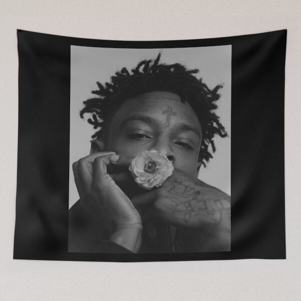 Item preview, Savages With Flower Black White designed and sold by DesignUSArt.
