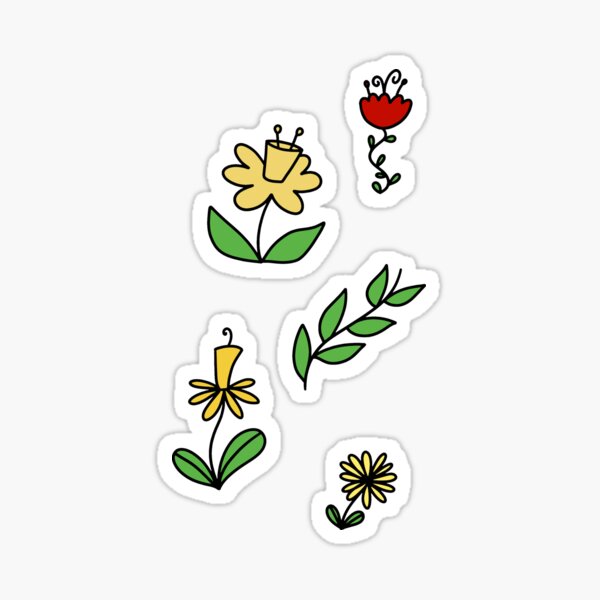 Item preview, Flowery Sticker Sheet designed and sold by SaradaBoru.