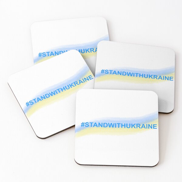 Item preview, Watercolor flag of Ukraine with hashtag text: "Stand with Ukraine". Stop the war in Ukraine. Social media banner, message, agenda, breaking news designed and sold by Sunshine2504.