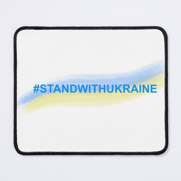 Item preview, Watercolor flag of Ukraine with hashtag text: "Stand with Ukraine". Stop the war in Ukraine. Social media banner, message, agenda, breaking news designed and sold by Sunshine2504.