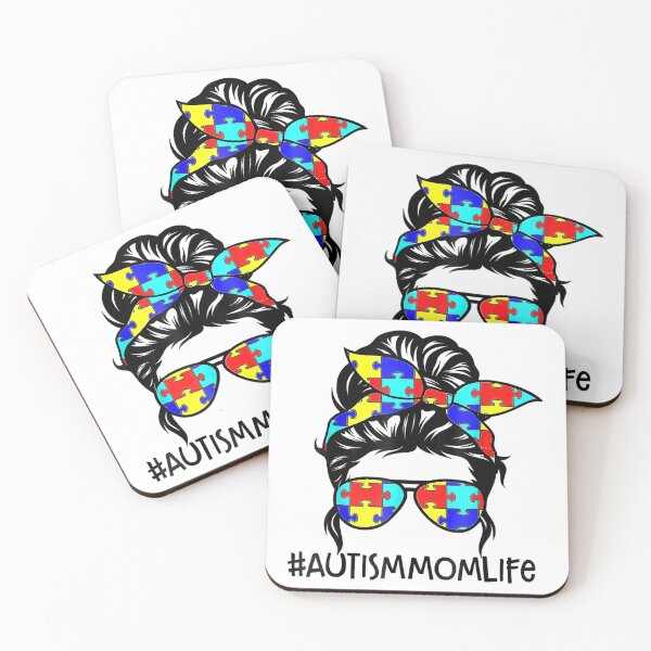 Item preview, Autism Mom Life Messy Bun Sunglasses Bandana Mother s Day designed and sold by Chad6438.