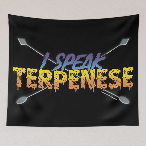 Item preview, I speak Terpenese Young Terps Purple and Blue Gradient Terpene Dab Art designed and sold by YomeHayin.