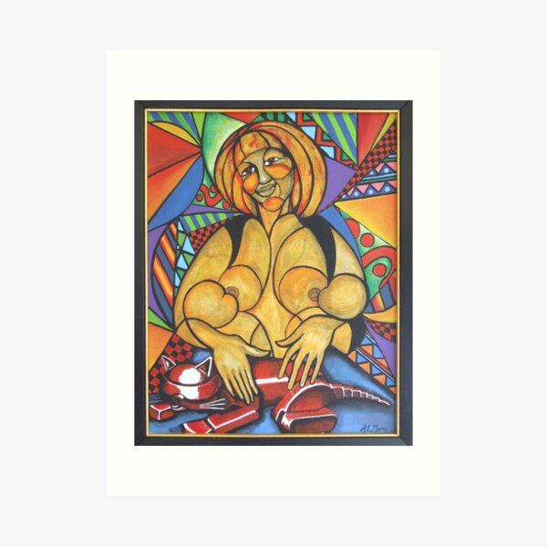 Madre amorosa (Loving mother) Art Print