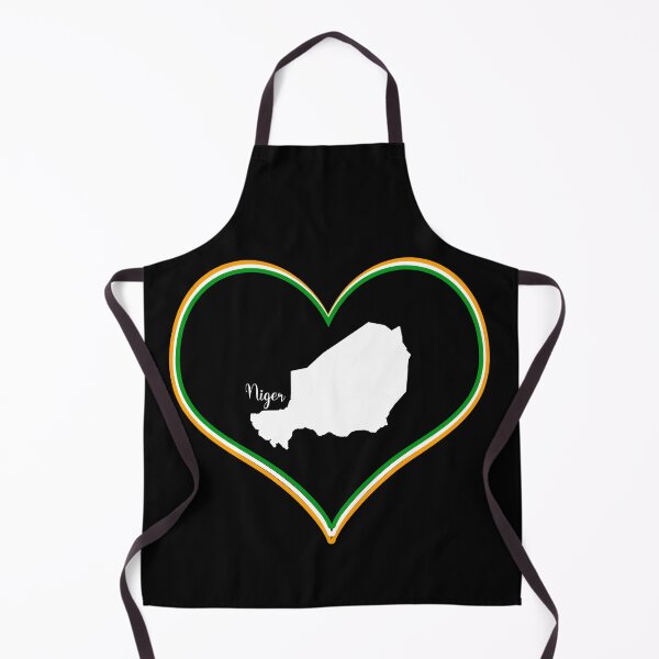 Item preview, Black heart map Niger designed and sold by Astralia.