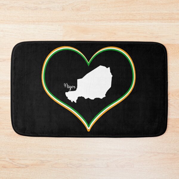 Item preview, Black heart map Niger designed and sold by Astralia.