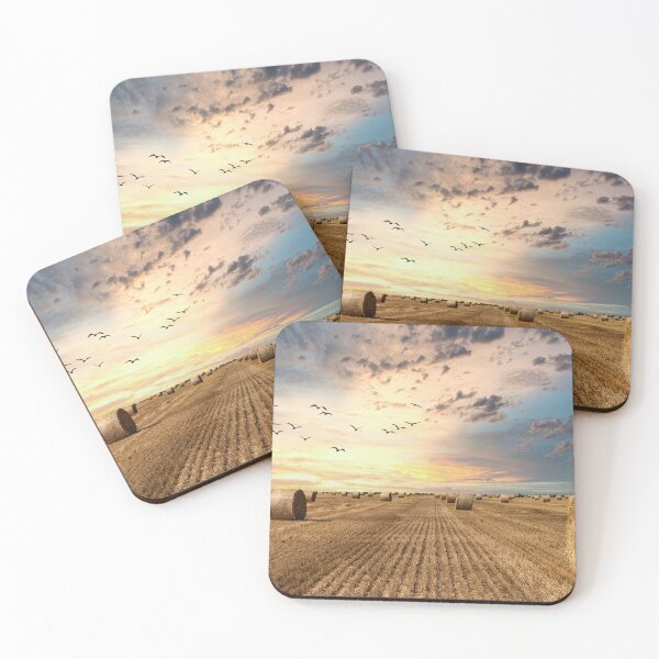 Item preview, haystacks lie in the field designed and sold by IgorKovalenko.