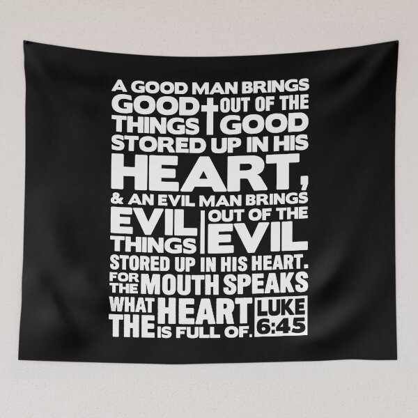 Item preview, Luke 6:45 The Mouth Speaks The Heart designed and sold by plushism.