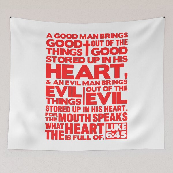 Item preview, Luke 6:45 The Mouth Speaks The Heart designed and sold by plushism.