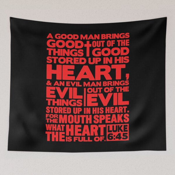 Item preview, Luke 6:45 The Mouth Speaks The Heart designed and sold by plushism.
