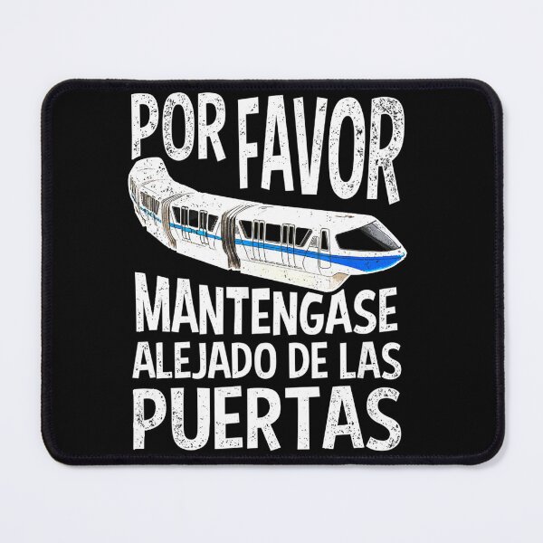 Item preview, Por Favor Mantengase Alejado de las Puertas Tee Monorail designed and sold by ChristinaMauri.