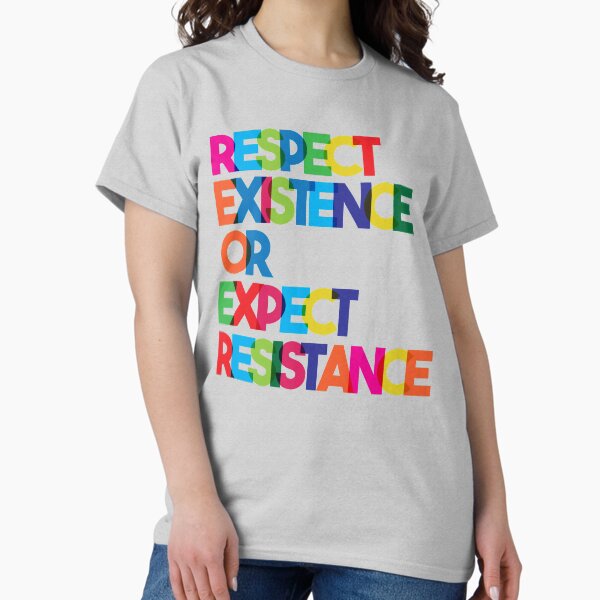 Vista previa del artículo con la obra «Respetar la existencia o esperar resistencia», diseñado y vendido por thomasesmith.