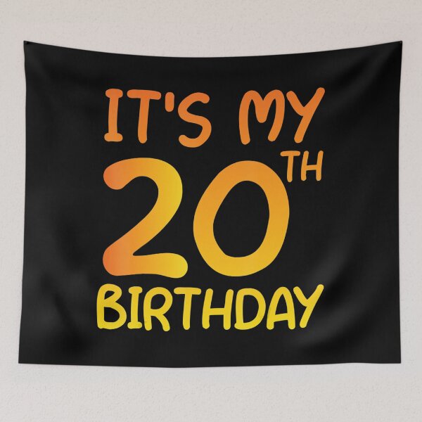 Item preview, Happy 20 Years Old Bday Gift Idea It's My 20th Birthday  designed and sold by garstcbgao.