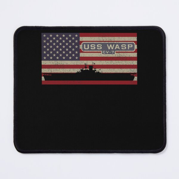 Item preview, USS Wasp CV-7 WW2 Aircraft Carrier Ship Diagram USA American Flag designed and sold by RebekahShin.