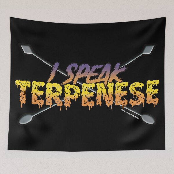 Item preview, I speak Terpenese Young Terps Purple and light orange Gradient Terpene Dab Art designed and sold by YomeHayin.