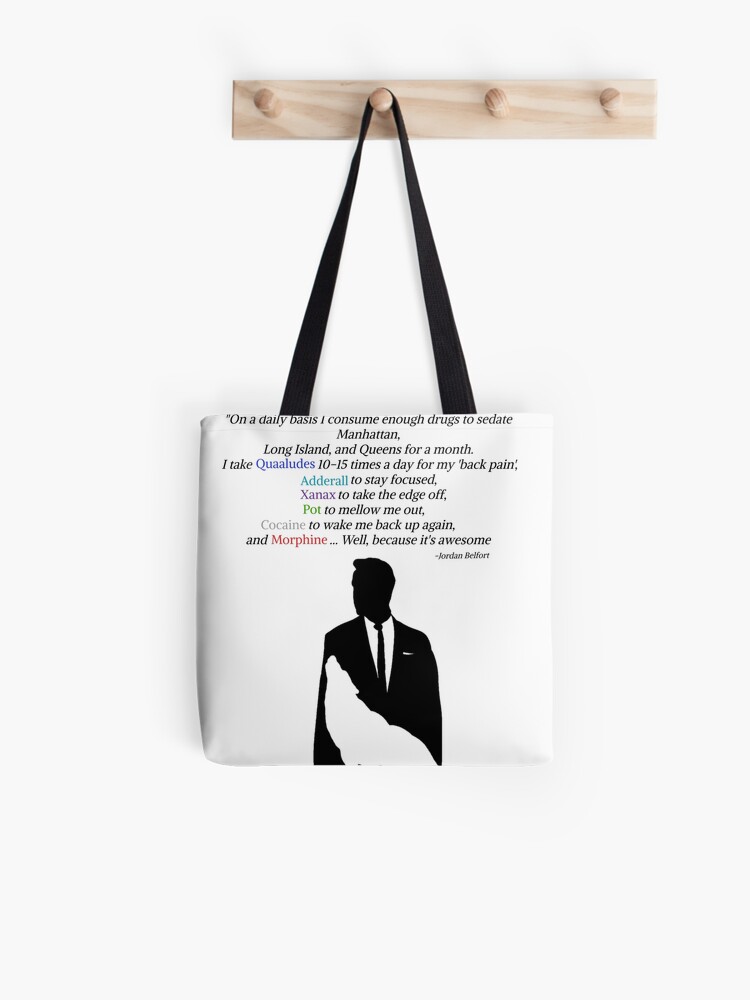 Tote Bag Le Loup De Wall Street Citation Par Bobbywong Redbubble