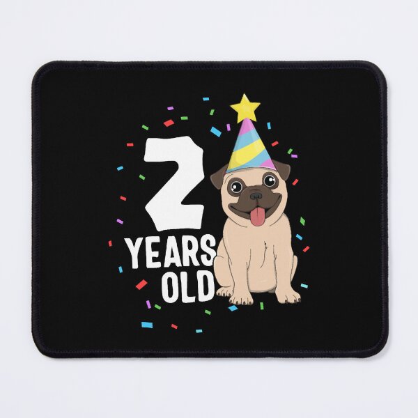 Item preview, 2 Years Old Birthday Pug Dog Lover Party 2nd designed and sold by NicholasGandhi.