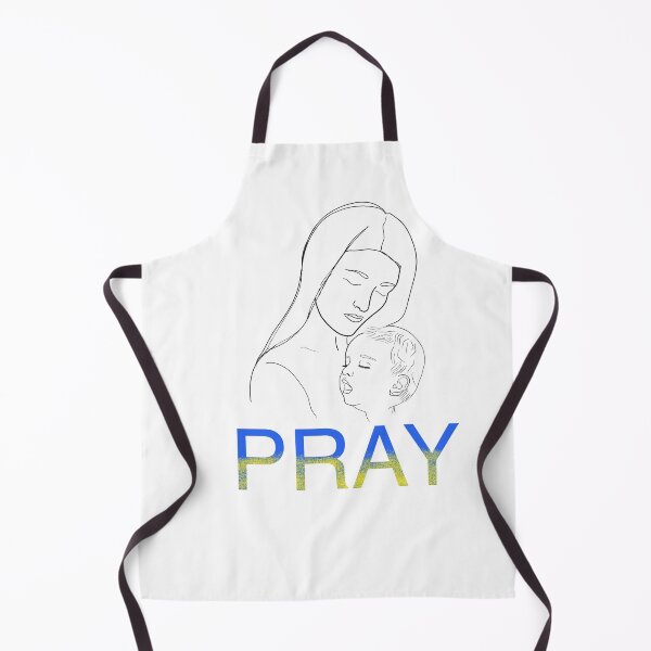 Item preview, Let's pray for Ukraine. mother and child silhouette. designed and sold by Sunshine2504.