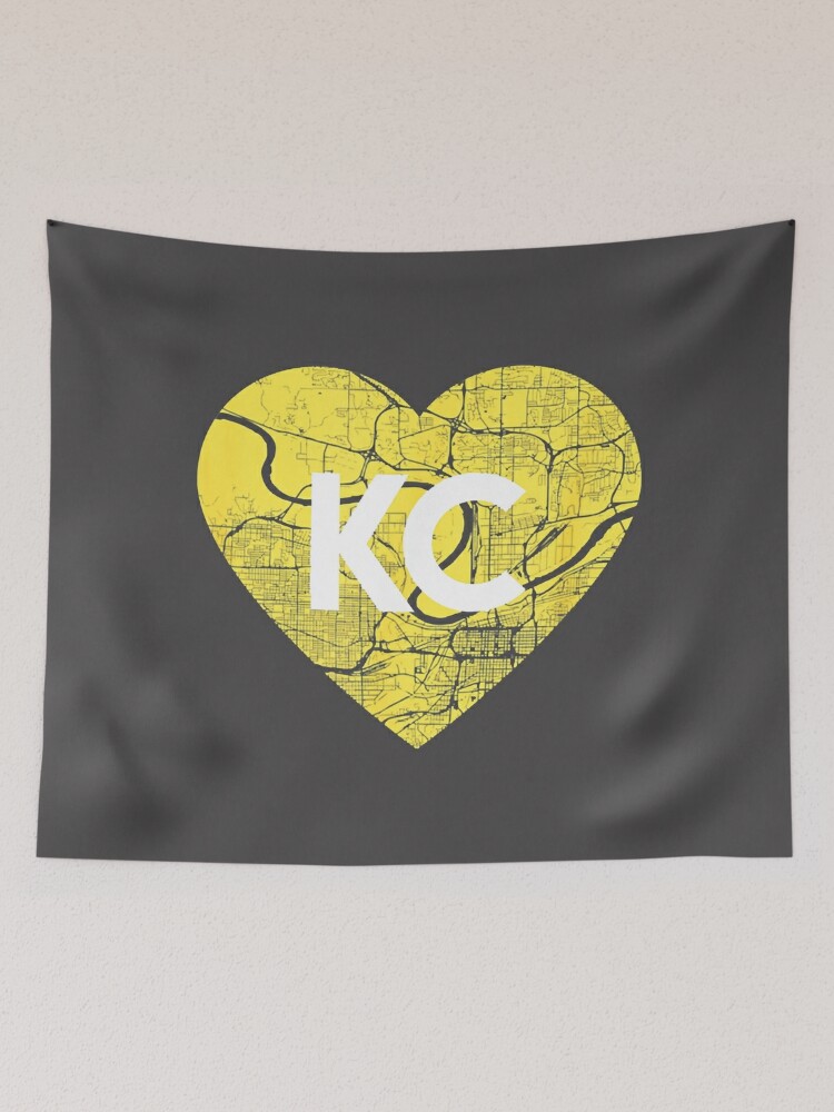 Made in KC x Charlie Hustle KC Heart Pint Glass: Red/Yellow