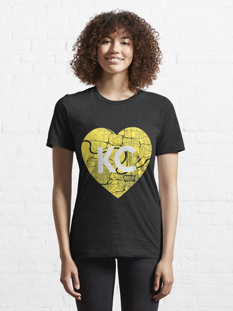  KC Heart T-Shirt, I Love Kansas City Gift : Clothing