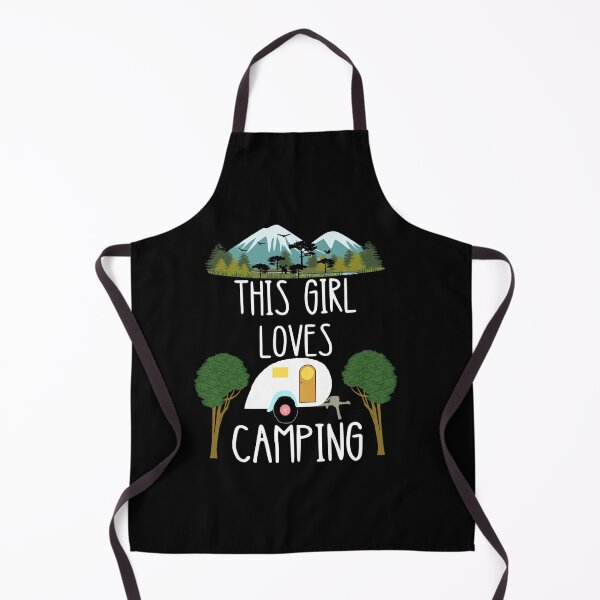 Item preview, This Girl Loves Camping RV Teardrop Trailer Camper Caravan designed and sold by ChristinaMauri.