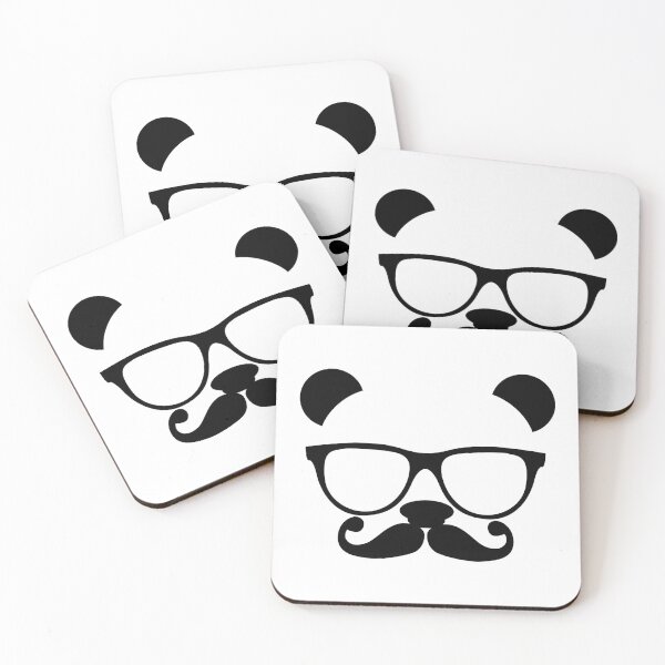 Item preview, Panda with glasses and mustache designed and sold by ErlingPuskas.