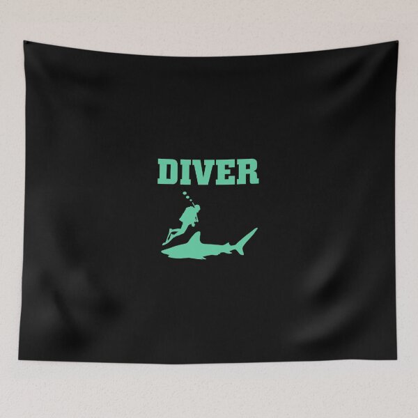 Item preview, Diver (green color) designed and sold by lisaberton.