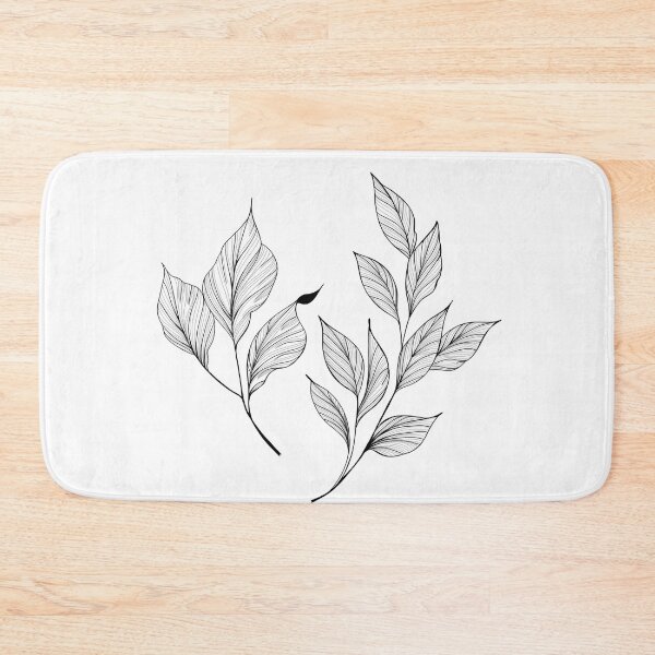 Item preview, botany tattoo sketch - beautiful twig plant. Botanical element template for graphic design, wedding decor, textiles, souvenir gift, stationery print designed and sold by Sunshine2504.