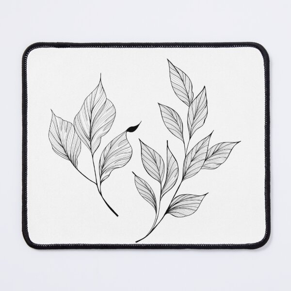 Item preview, botany tattoo sketch - beautiful twig plant. Botanical element template for graphic design, wedding decor, textiles, souvenir gift, stationery print designed and sold by Sunshine2504.
