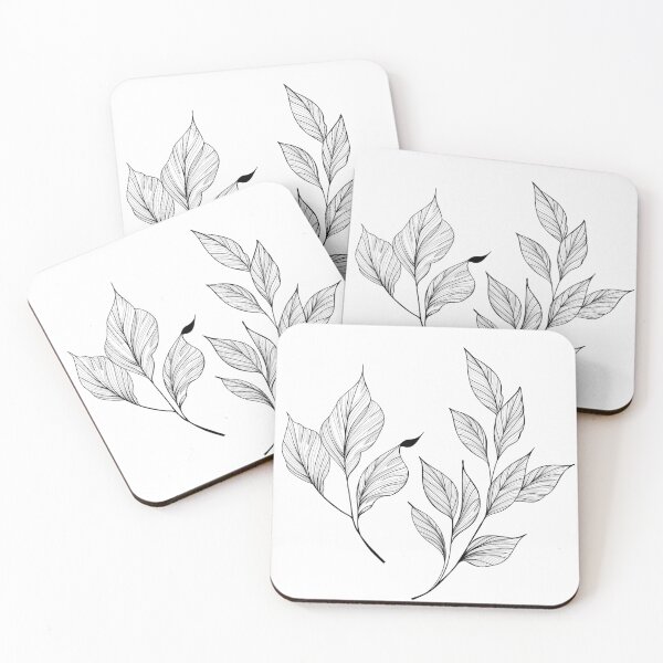 Item preview, botany tattoo sketch - beautiful twig plant. Botanical element template for graphic design, wedding decor, textiles, souvenir gift, stationery print designed and sold by Sunshine2504.