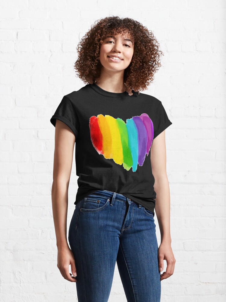 Tie Dye Shirt Women Rainbow Tie Dye Shirts Heart T Shirt Pride Shirt LGBTQ  T Shirts Funny Graphic Short Sleeve Tops at  Women’s Clothing store