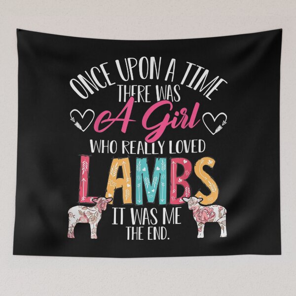 Item preview, There Was A Girl Who Really Loved Lambs Sheep Lover Gifts designed and sold by ChristinaMauri.