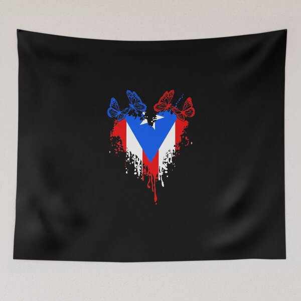 Item preview, Puerto Rico Flag Butterfly For Boricua Pride Puertorriqueños designed and sold by Nessshirts.