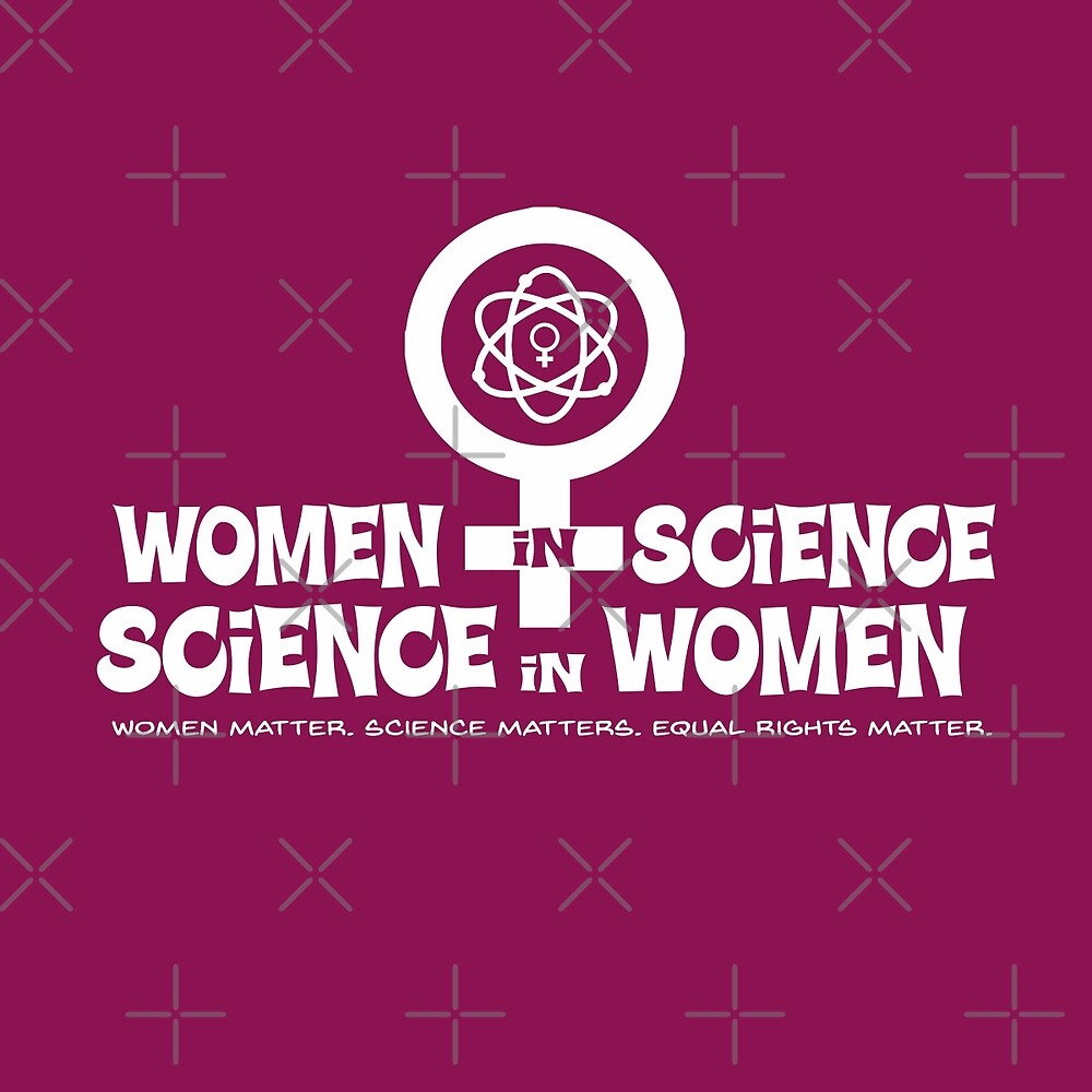 "Women in Science. Science in Women Symbol " by jitterfly Redbubble
