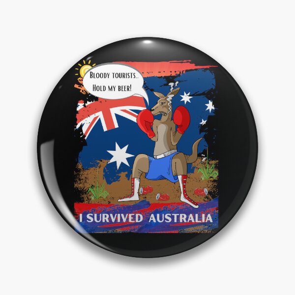 Artikelvorschau, Ich habe Australien überlebt - Blutige Touristen.. Halt mein Bier! Von dsrdirect entworfen und verkauft von dsrdirect.