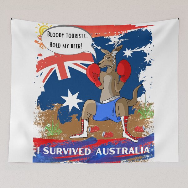 Item preview, I Survived Australia - Bloody Tourists.. Hold My Beer! By dsrdirect designed and sold by dsrdirect.
