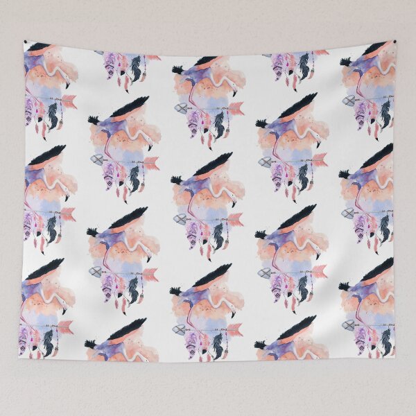 Aperçu de l'œuvre Atterrissage Flamingo Boho Style créée et vendue par phuoc43.