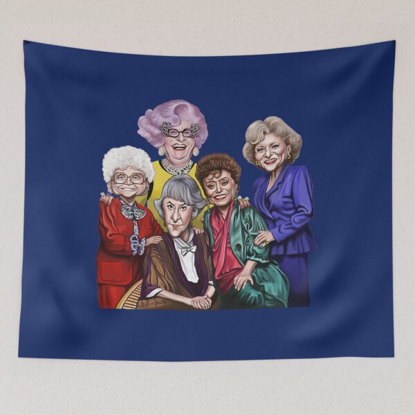 Item preview, Dame Edna with her gorgeous golden girlfriends by James Brennan   designed and sold by Jasaparells.
