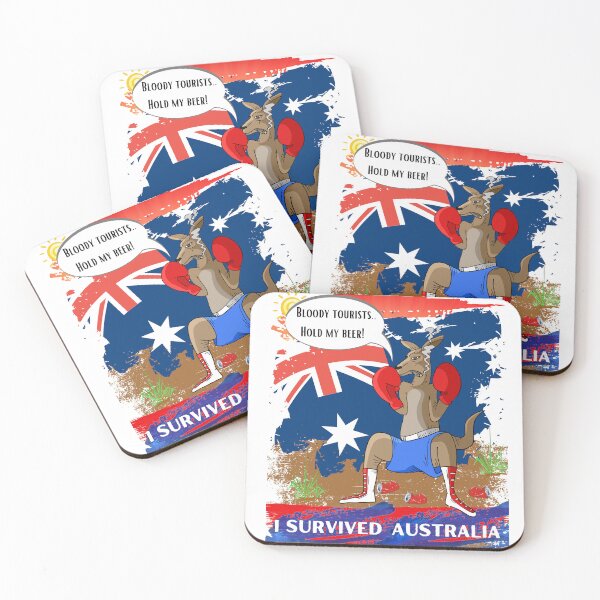 Item preview, I Survived Australia - Bloody Tourists.. Hold My Beer! By dsrdirect designed and sold by dsrdirect.