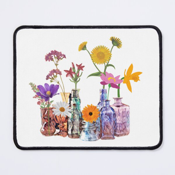 Item preview, Colorful Bottles with Flowers designed and sold by AMERICANCHEEZ.