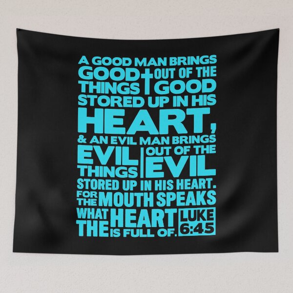 Item preview, Luke 6:45 The Mouth Speaks The Heart designed and sold by plushism.
