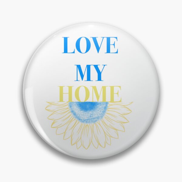 Item preview, I love my home, peace in Ukraine. yellow-blue sunflower - the national colors of the flag of Ukraine. designed and sold by Sunshine2504.